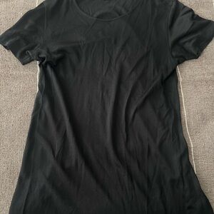 Gucci Black Short Sleeve Soft Mesh Dress